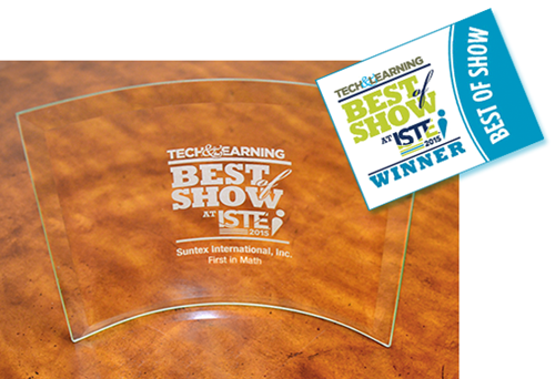 First In Math's 2015 TECH & LEARNING Best In Show award